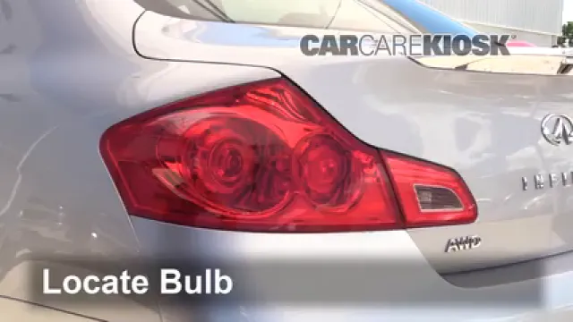 2015 Infiniti Q40 3.7L V6 Luces Luz trasera (reemplazar foco)